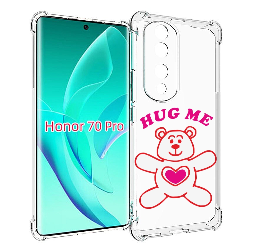 

Чехол MyPads 14 февраля обними меня для Honor 70 Pro / 70 Pro Plus, Прозрачный, Tocco