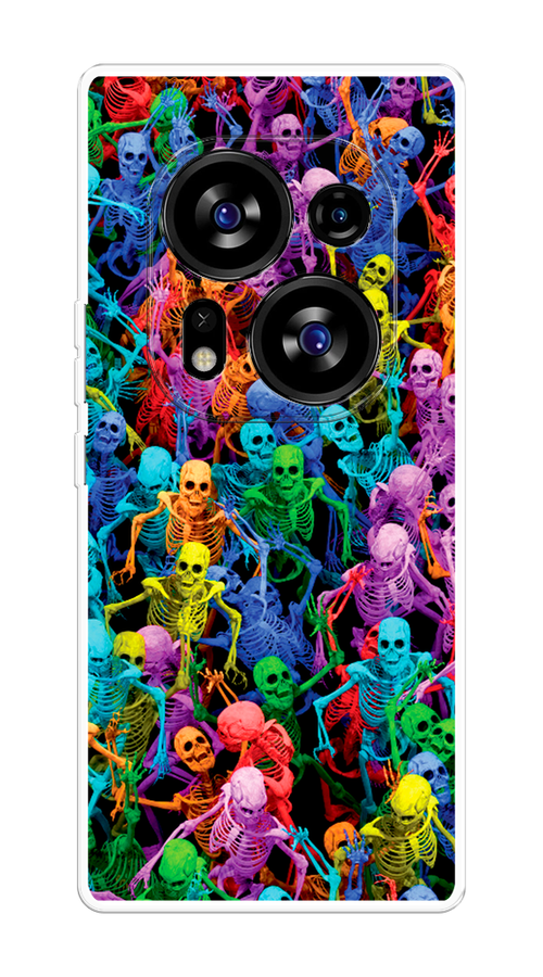 

Чехол на Tecno Phantom X2/X2 Pro "Вечеринка скелетов", Фиолетовый;желтый;оранжевый, 303350-6