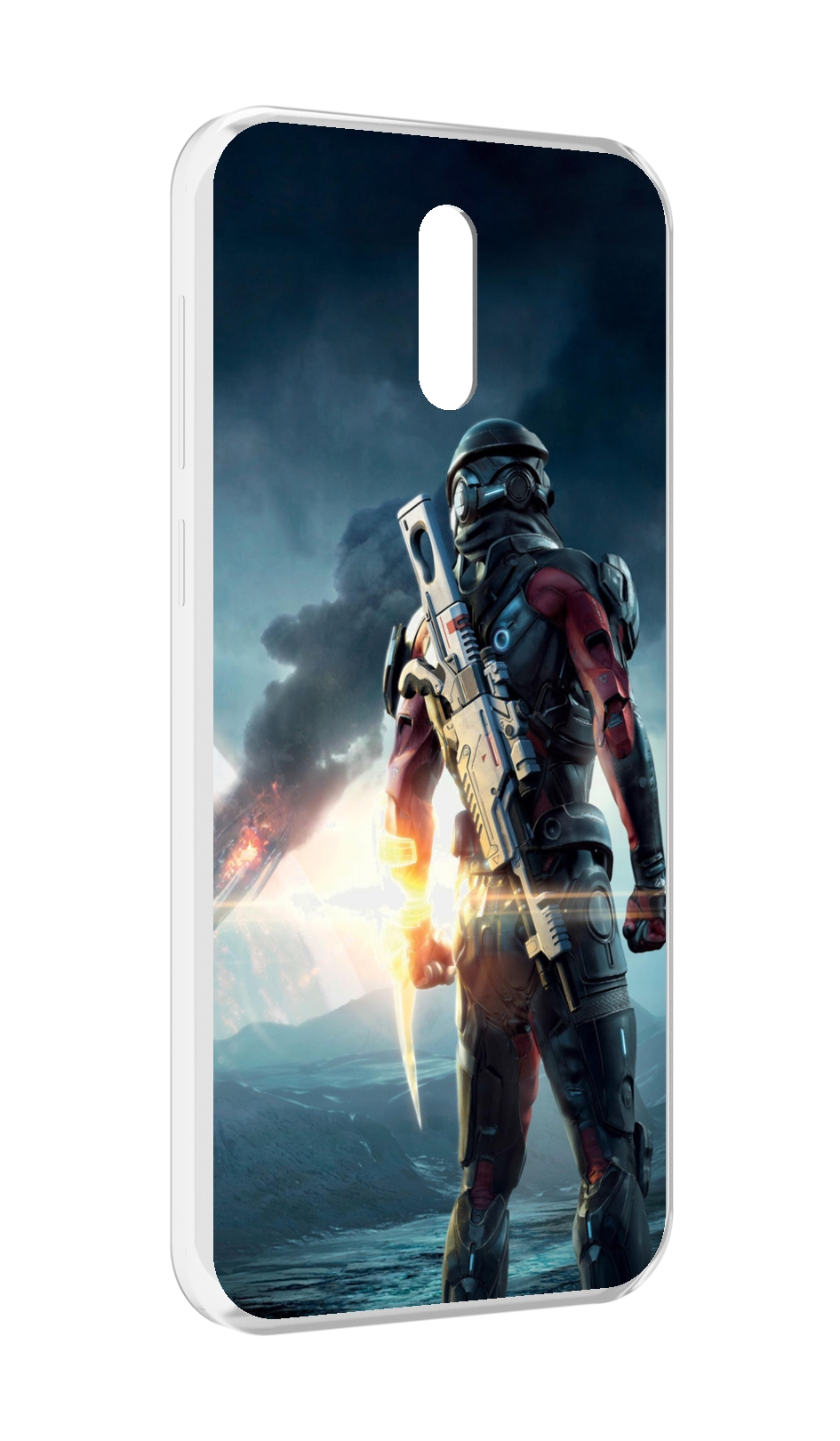 

Чехол MyPads Mass Effect Andromeda Ryder для Alcatel 3L (2019), Прозрачный, Tocco