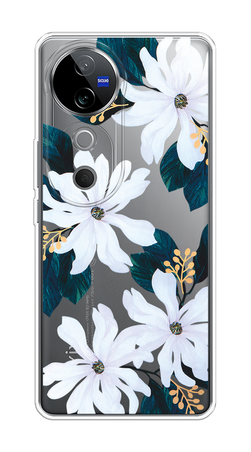 

Чехол на Vivo V40 "Delilah Flower", Зеленый;белый, 2611450-1