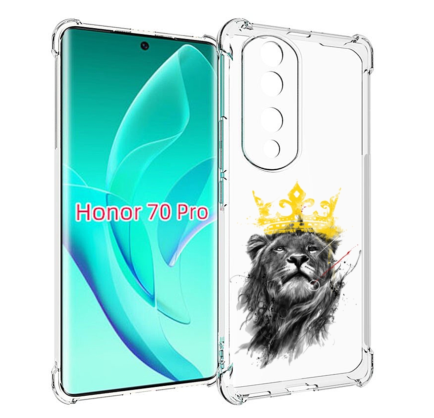 

Чехол MyPads король-лев для Honor 70 Pro / 70 Pro Plus, Прозрачный, Tocco