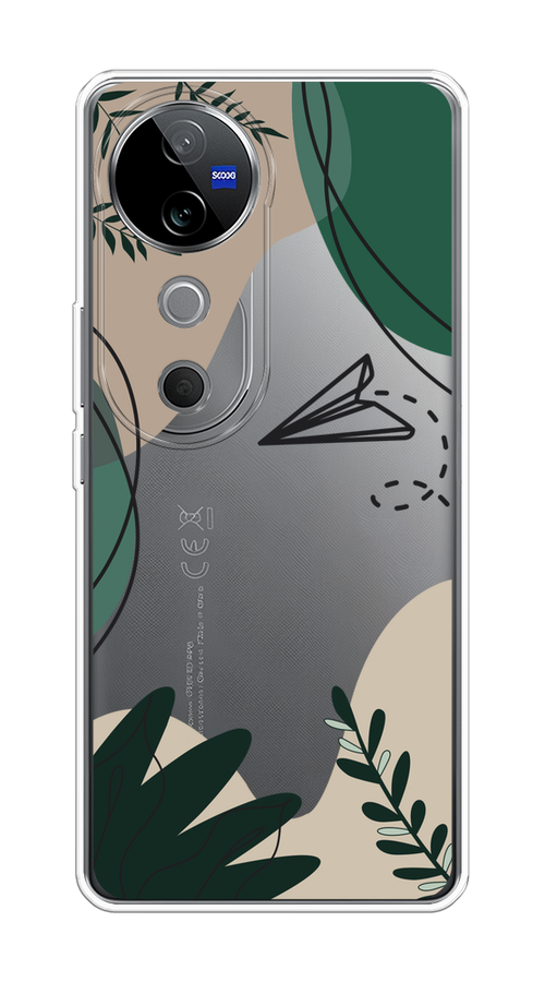 

Чехол на Vivo V40 "Secret Garden", Зеленый;бежевый;черный, 2611450-1