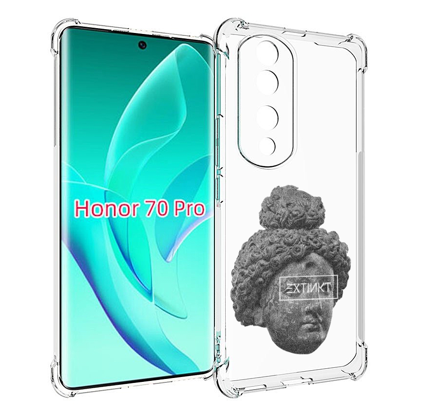 

Чехол MyPads каменное лицо девушки для Honor 70 Pro / 70 Pro Plus, Прозрачный, Tocco