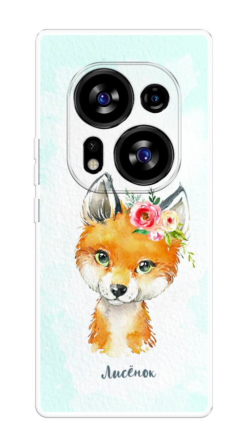 

Чехол на Tecno Phantom X2/X2 Pro "Мой лисёнок", Голубой;оранжевый, 303350-1