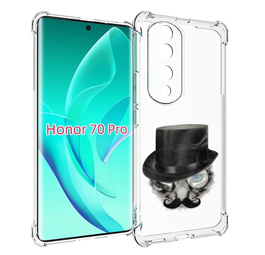 

Чехол MyPads интелегентный кот для Honor 70 Pro / 70 Pro Plus, Прозрачный, Tocco