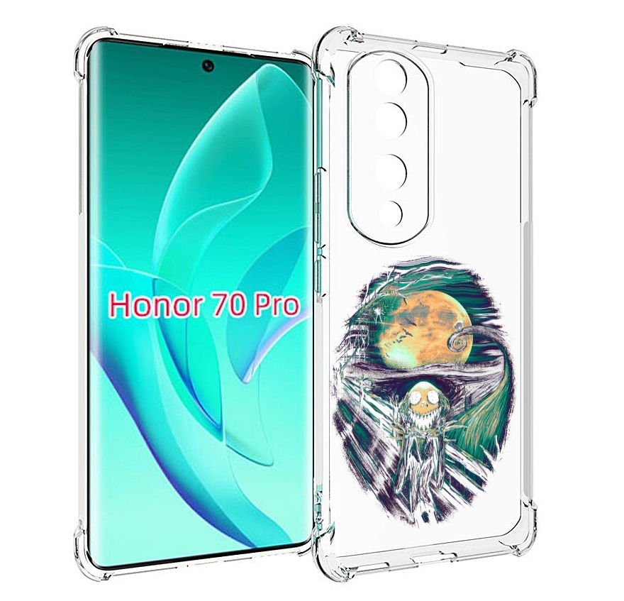 

Чехол MyPads зубастое существо абстракция для Honor 70 Pro / 70 Pro Plus, Прозрачный, Tocco