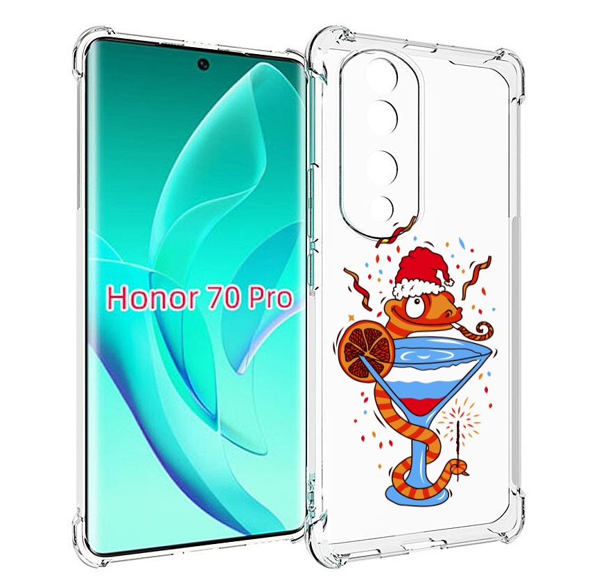 

Чехол MyPads змейка для Honor 70 Pro / 70 Pro Plus, Прозрачный, Tocco