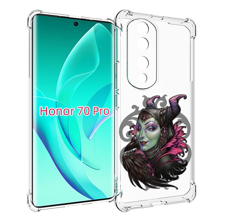 

Чехол MyPads зеленая девушка с вороном для Honor 70 Pro / 70 Pro Plus, Прозрачный, Tocco