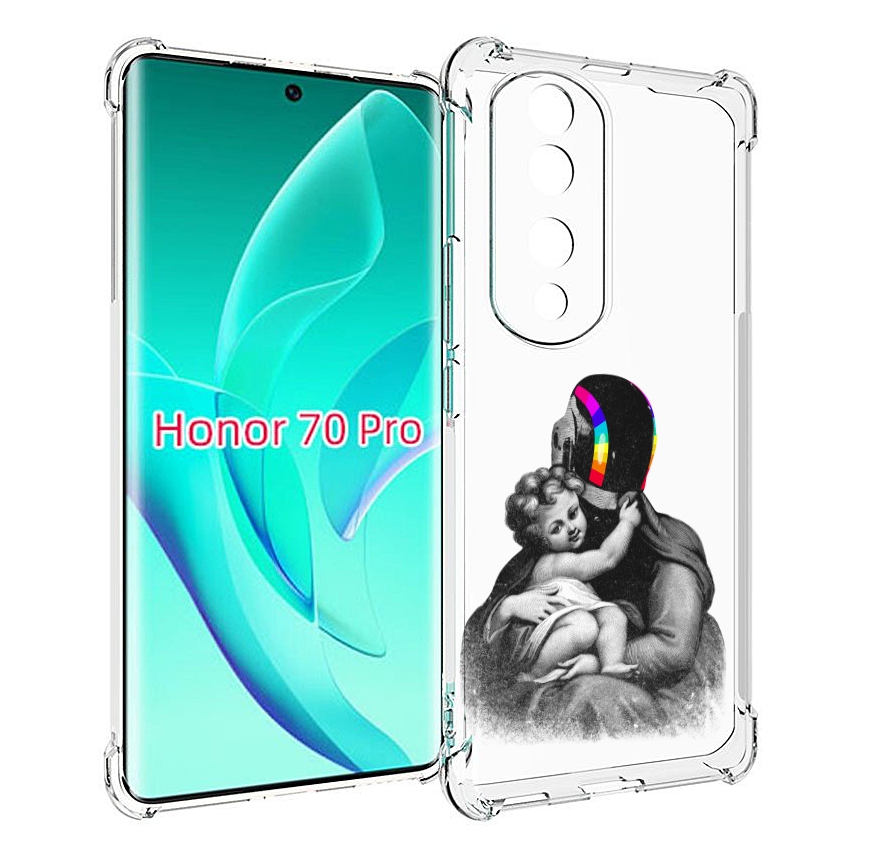 

Чехол MyPads защитник в шлеме для Honor 70 Pro / 70 Pro Plus, Прозрачный, Tocco