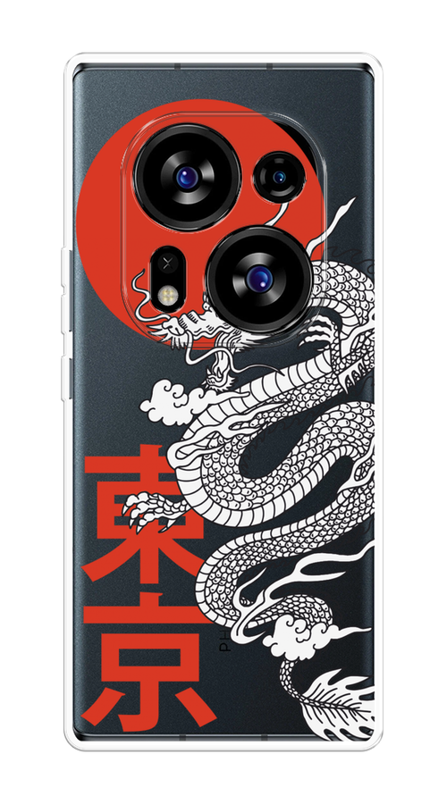 

Чехол на Tecno Phantom X2/X2 Pro "Китайский дракон", Черный;красный;белый, 303250-1