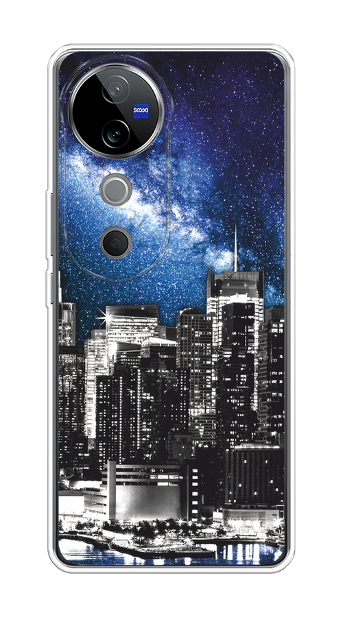 

Чехол на Vivo V40 "Космический Нью-Йорк", Синий;серый, 2611450-1