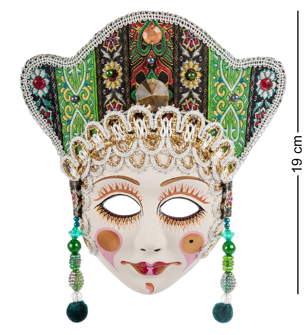 фото Декоративная маска рускукла либерти 19х15х10 см
