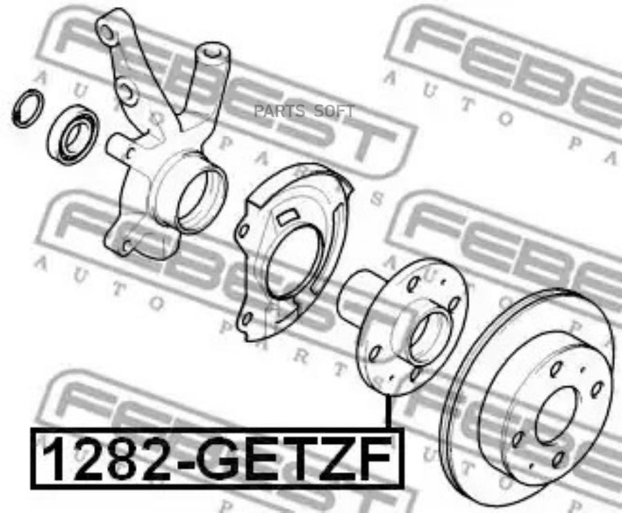 FEBEST СТУПИЦА ПЕРЕДНЯЯ FEBEST 1282-GETZF