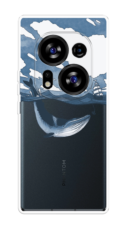 

Чехол на Tecno Phantom X2/X2 Pro "Большой кит", Синий, 303250-1