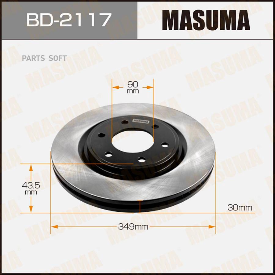 Тормозной диск MASUMA BD2117