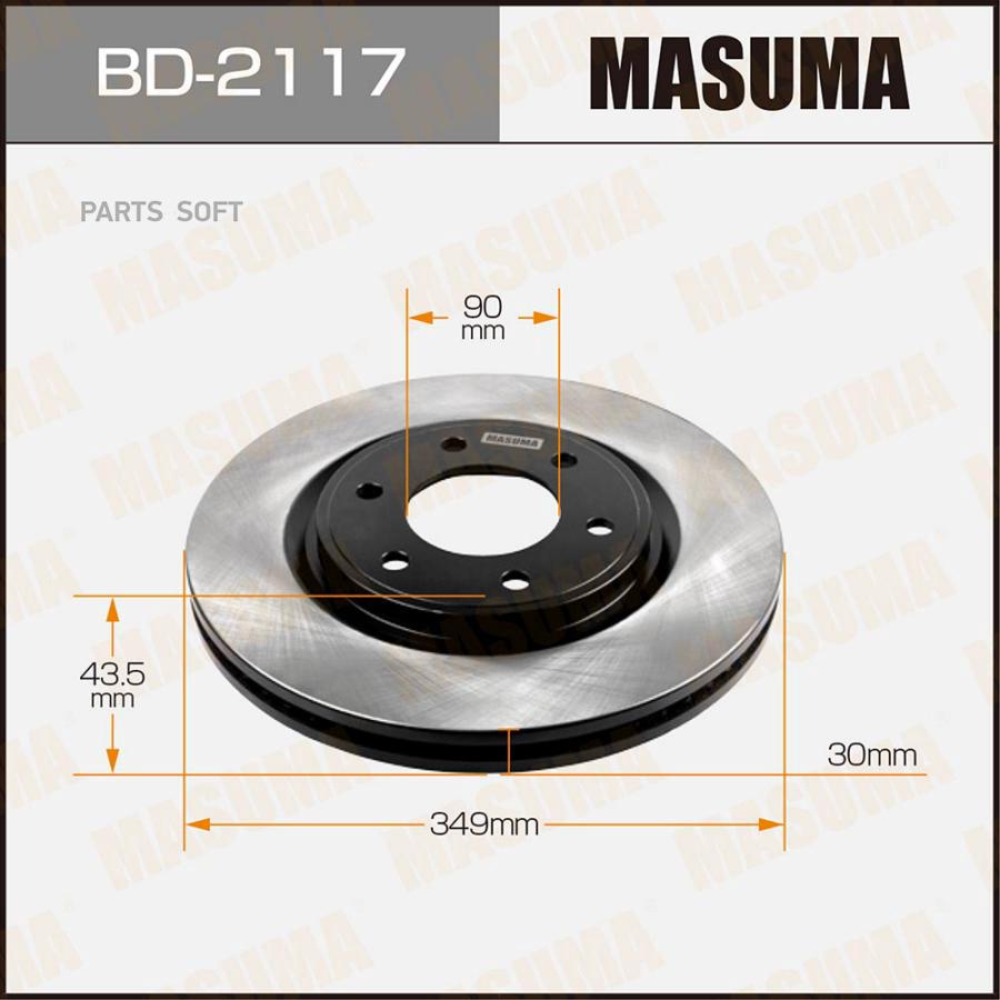 

Тормозной диск MASUMA BD2117