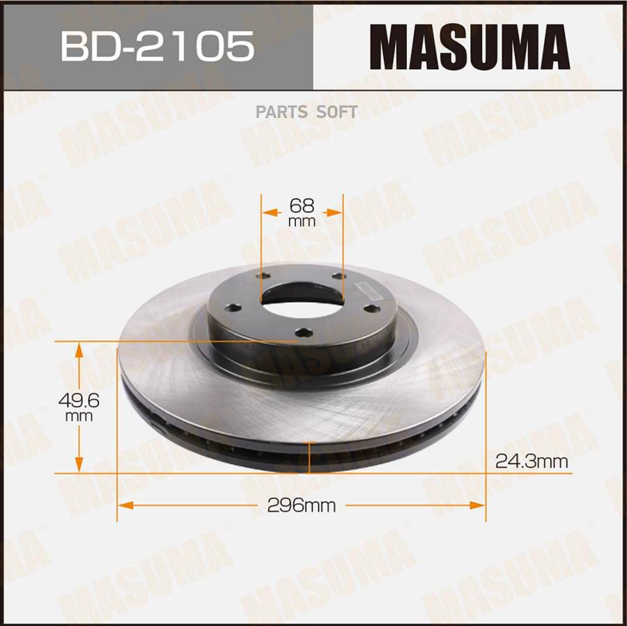Тормозной диск MASUMA BD2105