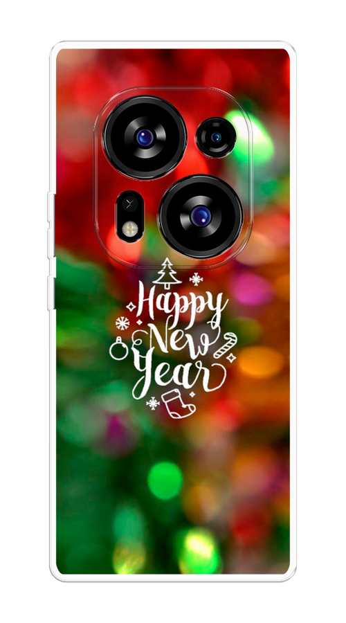 

Чехол на Tecno Phantom X2/X2 Pro "Новый Год на елке", Зеленый;красный;желтый, 303250-5
