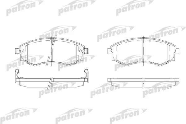 

Тормозные колодки PATRON дисковые PBP600