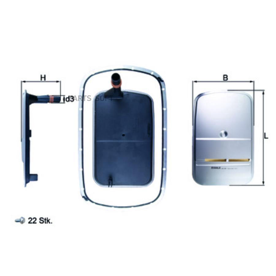 

Фильтр АКПП с прокладкой поддона BMW 3-E46 / 5-E39 / X3-Е83 / Z3 M52/M54 KNECHT/MAHLE HX16