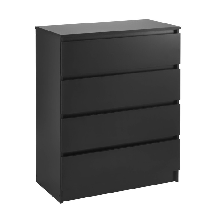 

Клик Мебель Комод с 4-мя ящиками Бетти, 800х420х1000, Черный