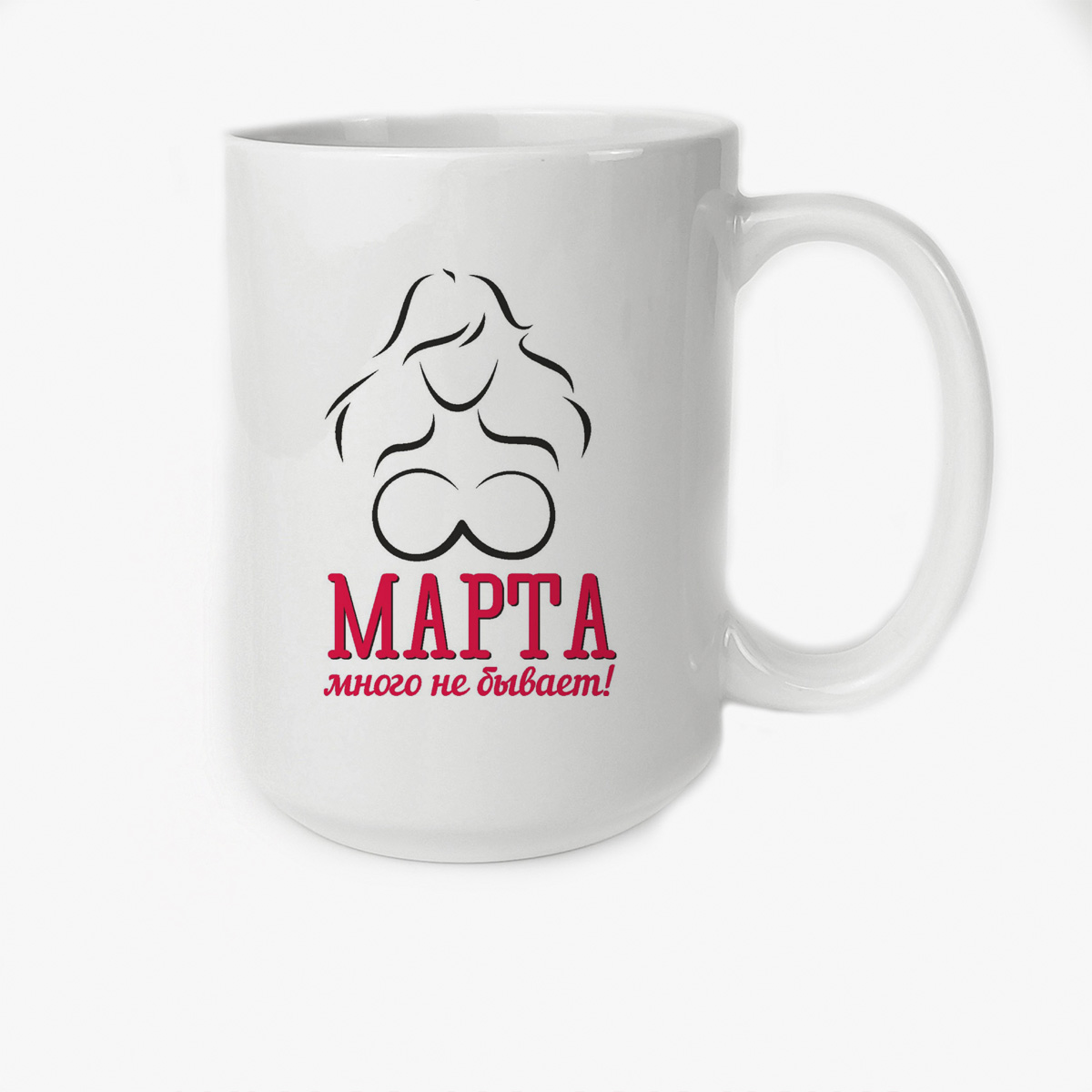 

Кружка CoolPodarok 8 марта много не бывает