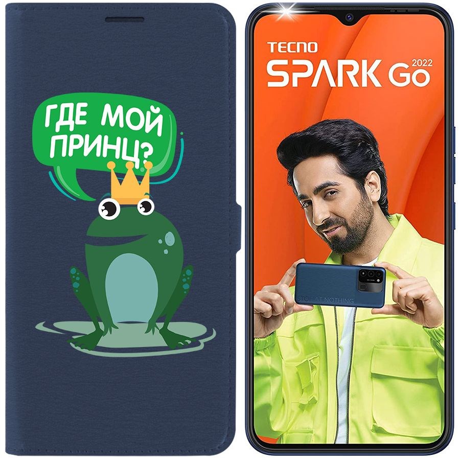 

Чехол-книжка Eco Book для Tecno Spark Go 2022 Лягушка
