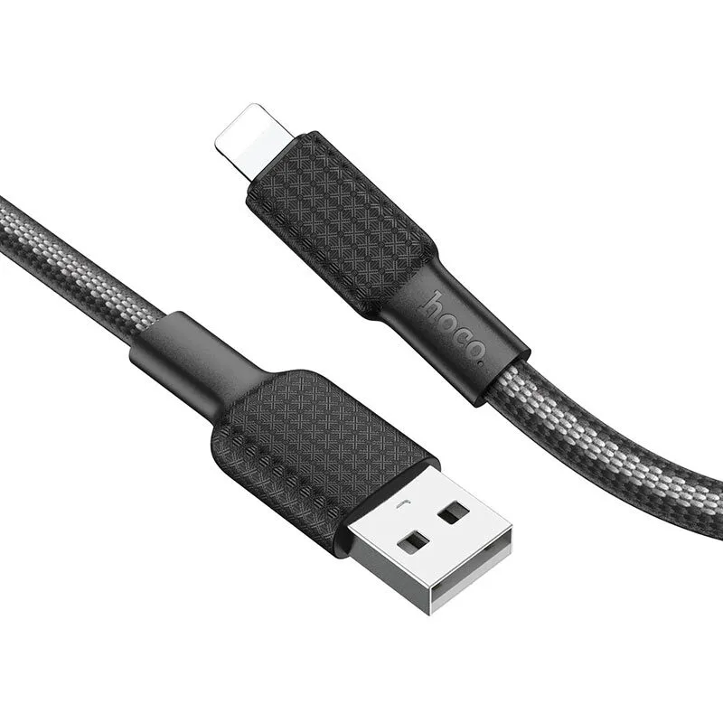 

Кабель HOCO X69 USB Lightning 1M 2.4A черный (IS003377), X69