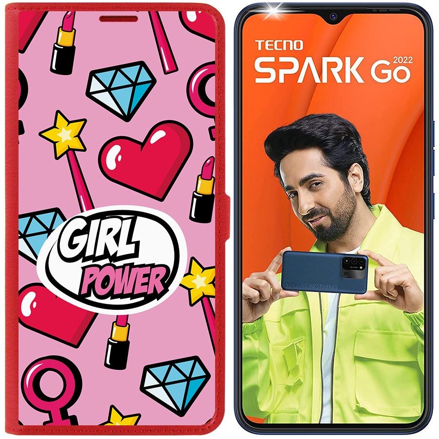 Чехол-книжка Eco Book для Tecno Spark Go 2022 Girl Power