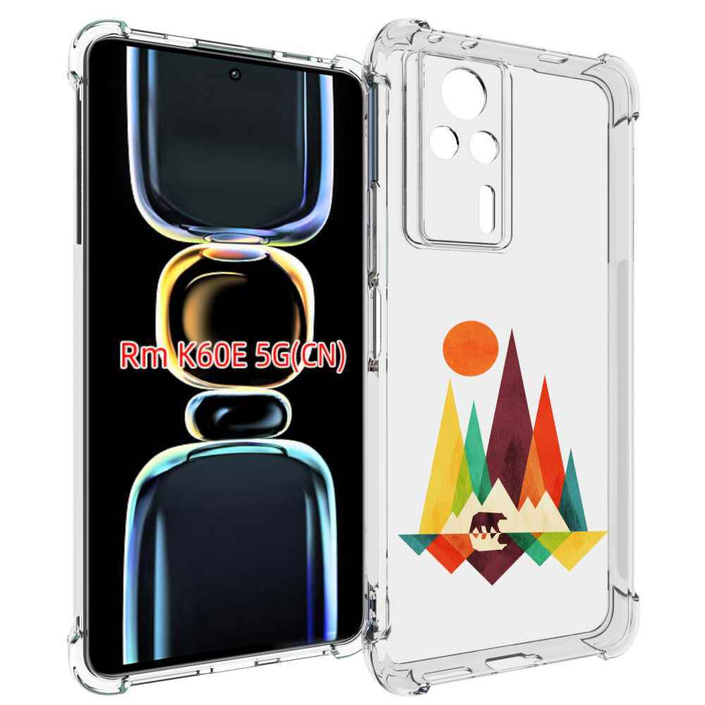 

Чехол MyPads нарисованные горы с медведем для Xiaomi Redmi K60E, Tocco