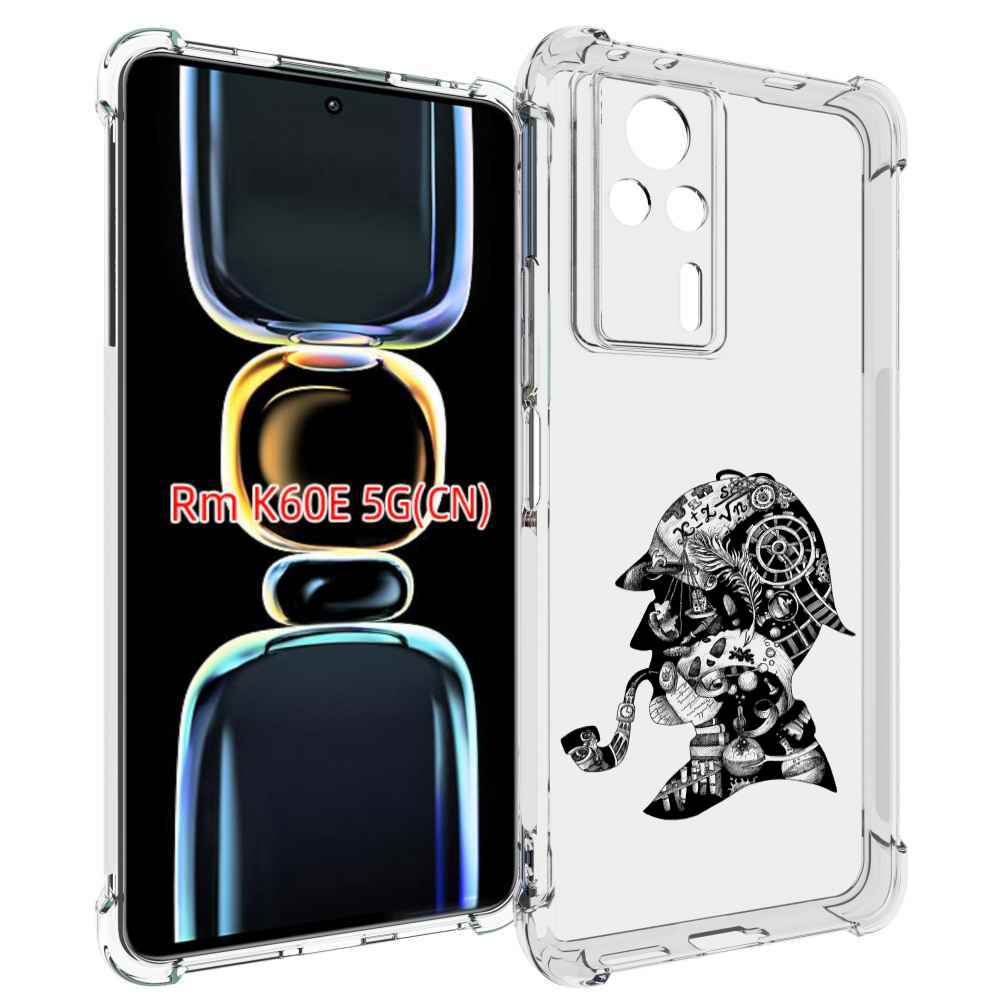 

Чехол MyPads мужчина с трубкой абстракция для Xiaomi Redmi K60E, Tocco
