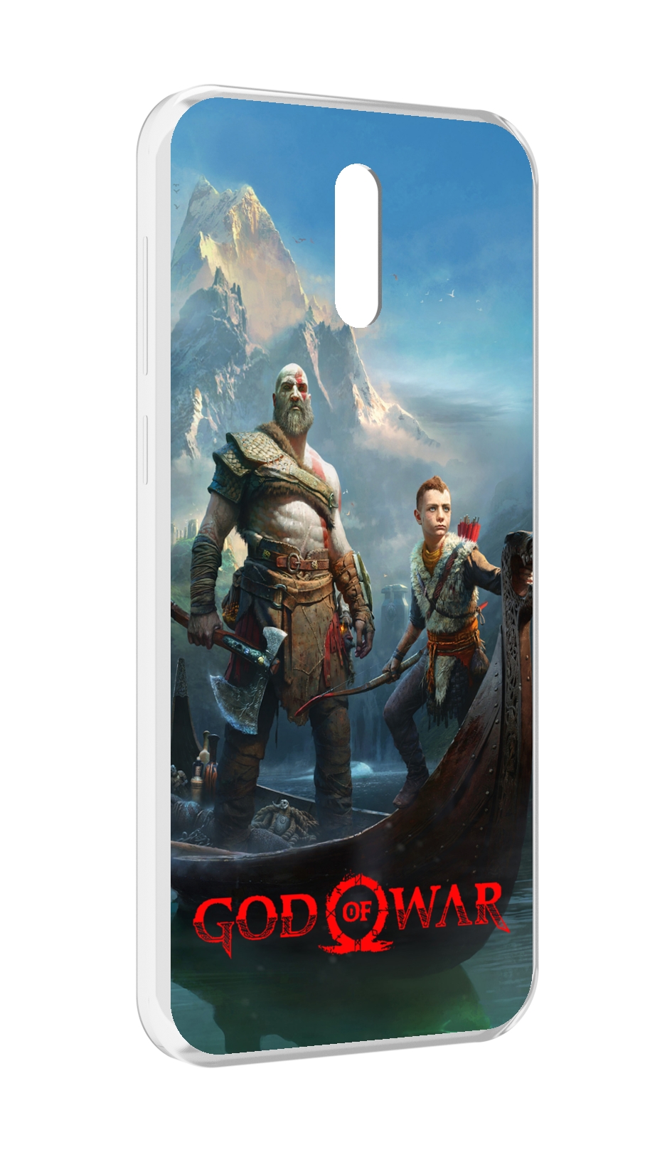 

Чехол MyPads God Of War Кратос Атрей для Alcatel 3L (2019), Прозрачный, Tocco