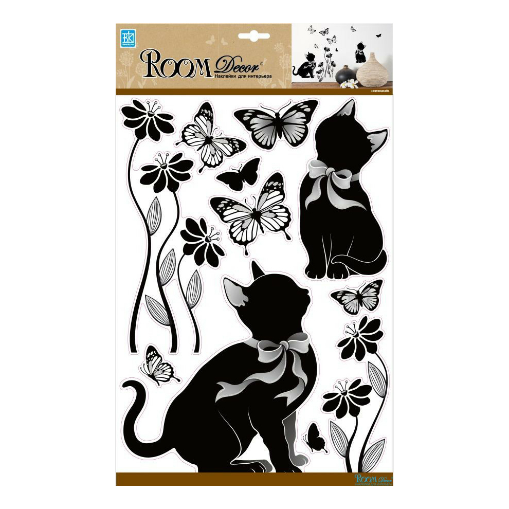 

Наклейки Room Decor Игривые котята 11 шт