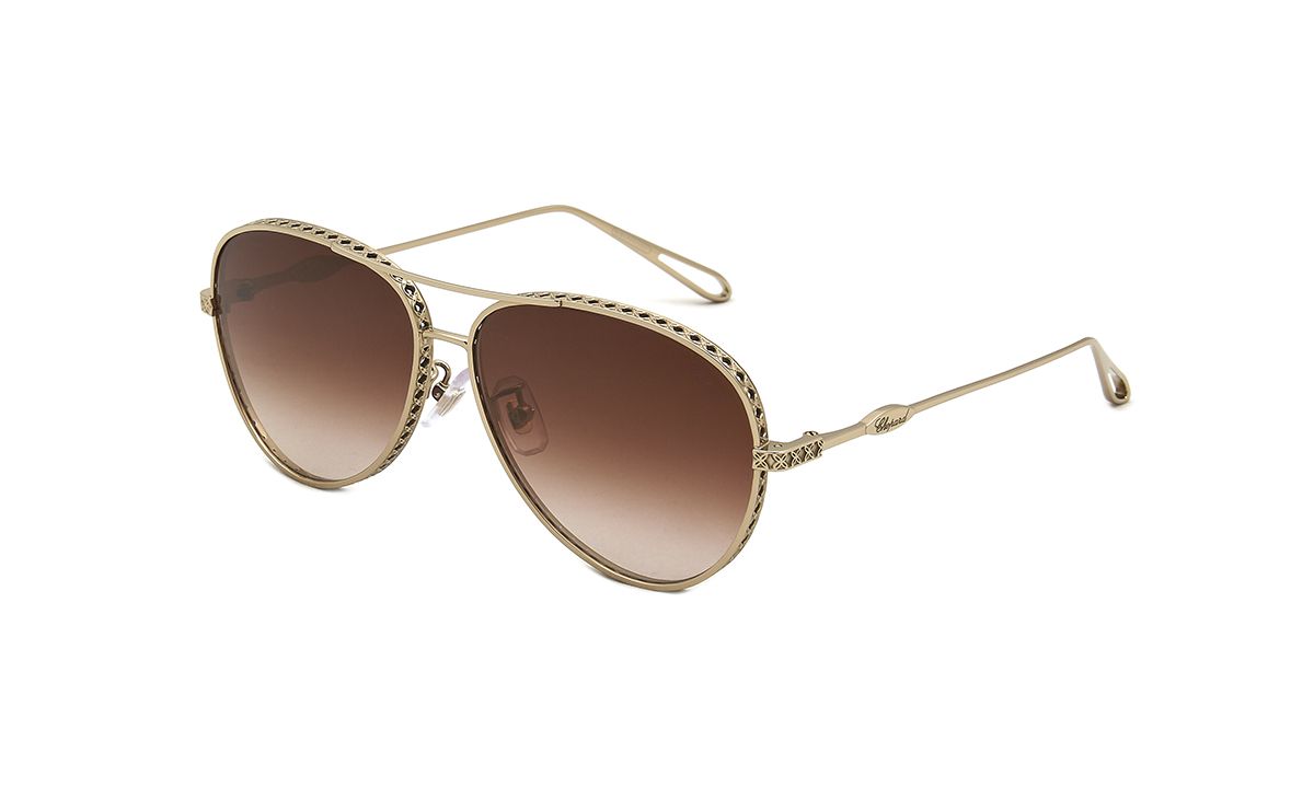 Солнцезащитные очки женские Chopard C86 коричневые