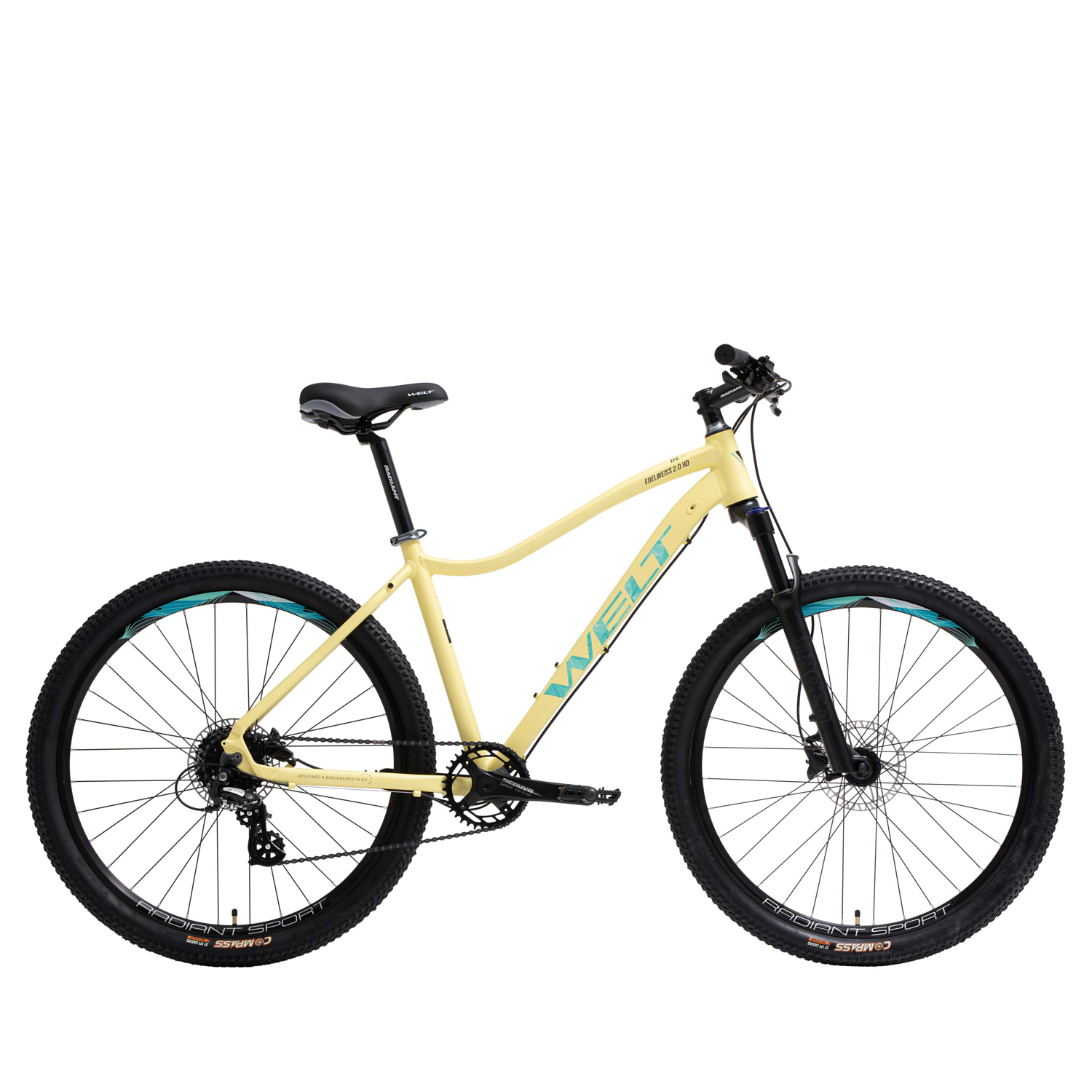 

Велосипед Welt Edelweiss 2.0 HD 27" 2024 16" lemon yellow, Фиолетовый