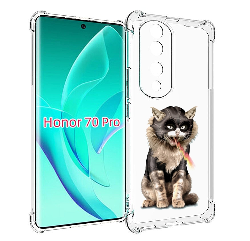 

Чехол MyPads дьяволский кот для Honor 70 Pro / 70 Pro Plus, Прозрачный, Tocco