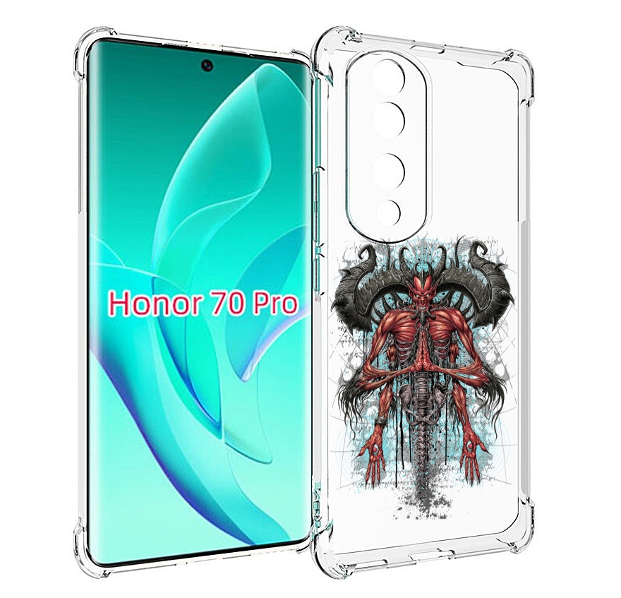 

Чехол MyPads дьявол для Honor 70 Pro / 70 Pro Plus, Прозрачный, Tocco