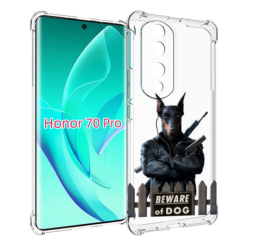 

Чехол MyPads доберман для Honor 70 Pro / 70 Pro Plus, Прозрачный, Tocco