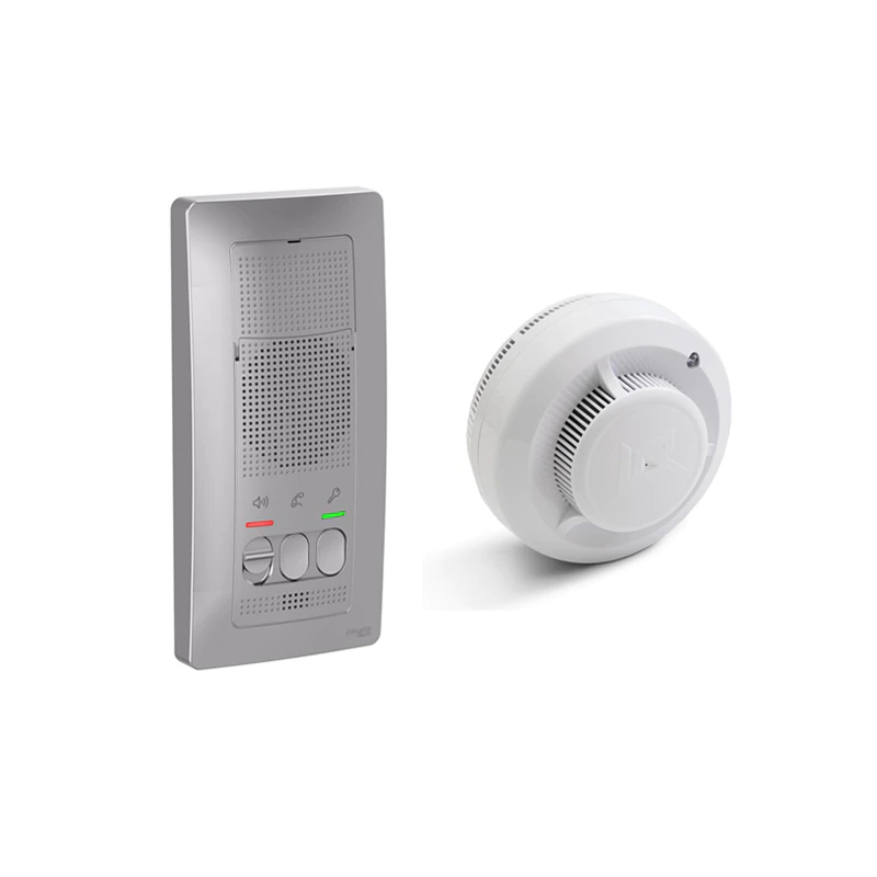 Комплект устройства домофона и дымового извещателя BLNDA000013 + ИП 212-142 комплект ночной задвижки brante