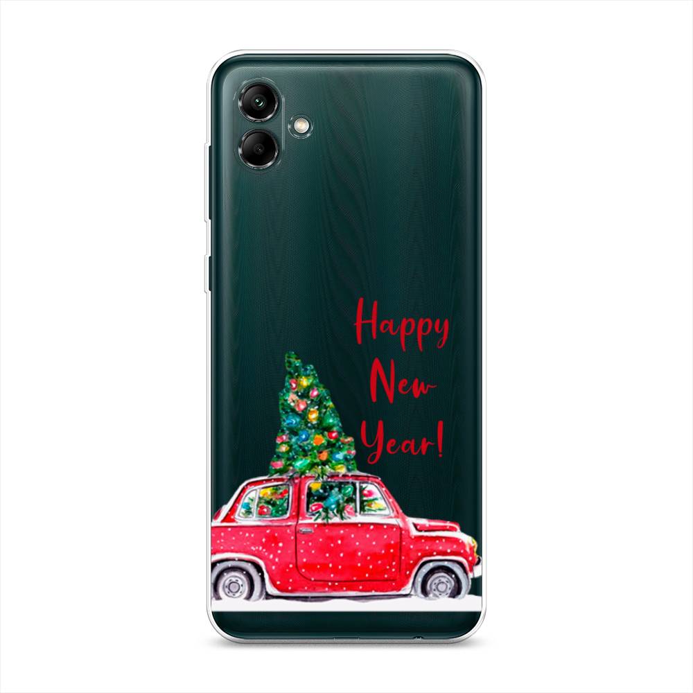 

Чехол на Samsung Galaxy A04 "Happy New Year", Красный;зеленый, 2107050-5