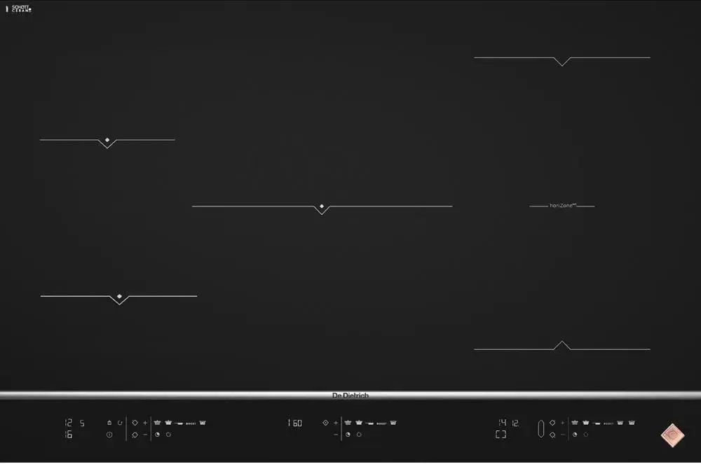 Встраиваемая варочная панель индукционная De Dietrich DPI7878X черный