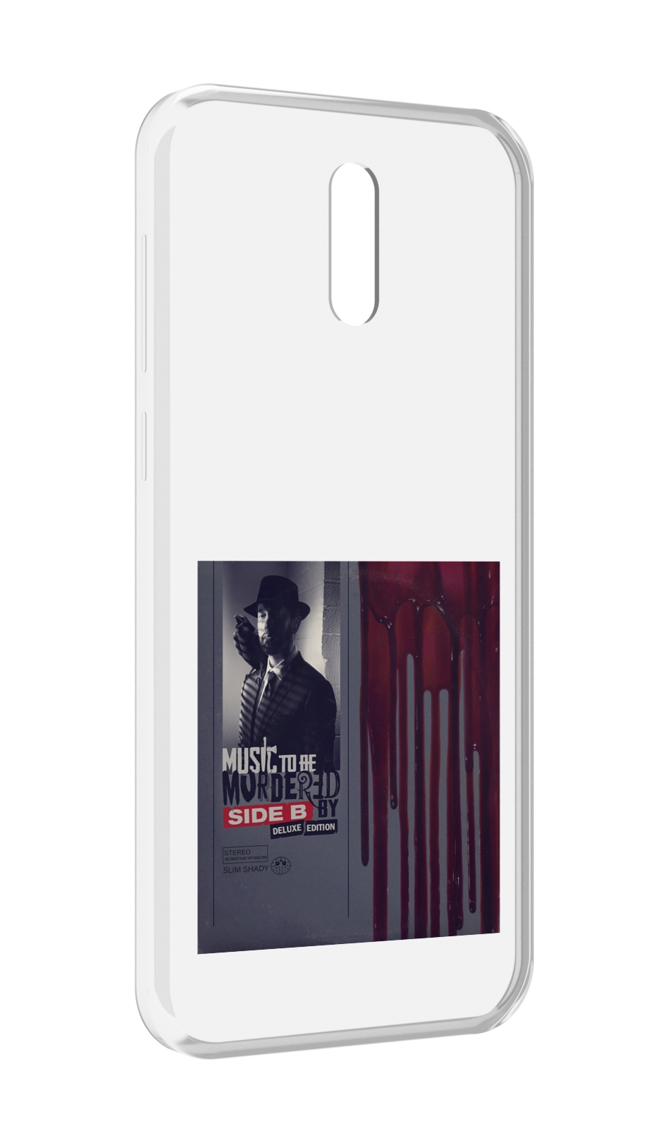 

Чехол MyPads Eminem MUSIC TO BE MURDERED BY для Alcatel 3L (2019), Прозрачный, Tocco