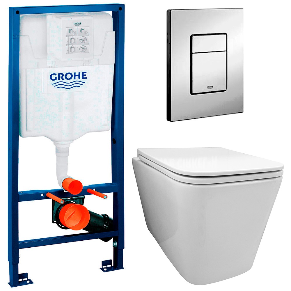 Инсталляция Grohe Rapid SL 38772001 + унитаз Fubini FB002 с сиденьем