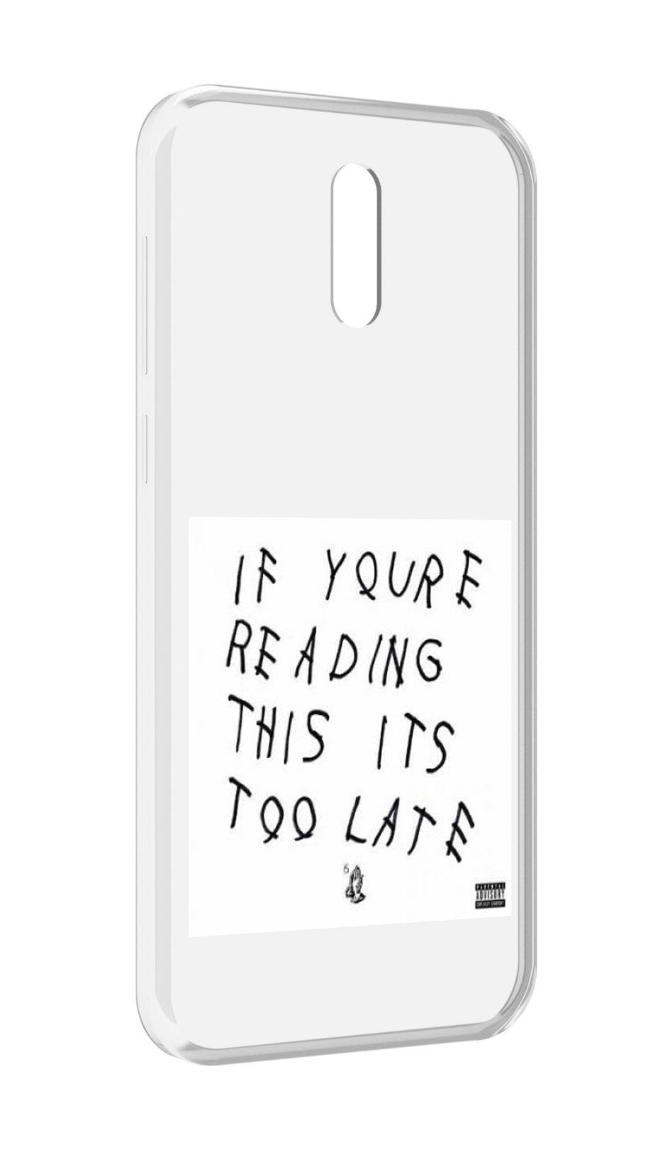 

Чехол MyPads Drake - If You’re Reading This It’s Too Late для Alcatel 3L (2019), Прозрачный, Tocco