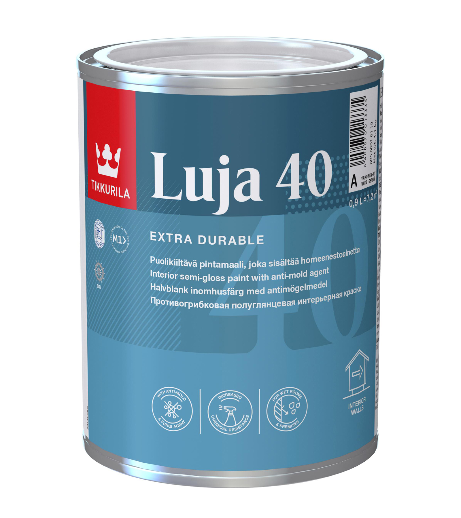 фото Краска tikkurila luja 40, база a, 0,9 л