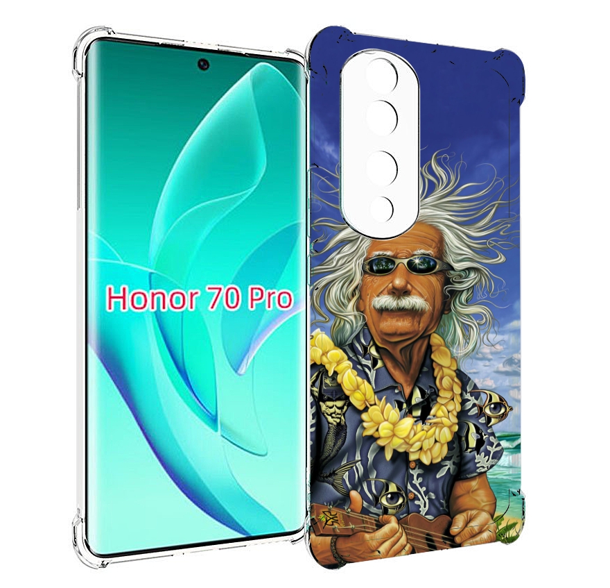 

Чехол MyPads энштейн на отдыхе для Honor 70 Pro / 70 Pro Plus, Прозрачный, Tocco