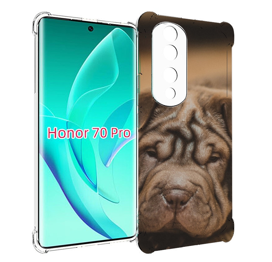 

Чехол MyPads шарпеи для Honor 70 Pro / 70 Pro Plus, Прозрачный, Tocco