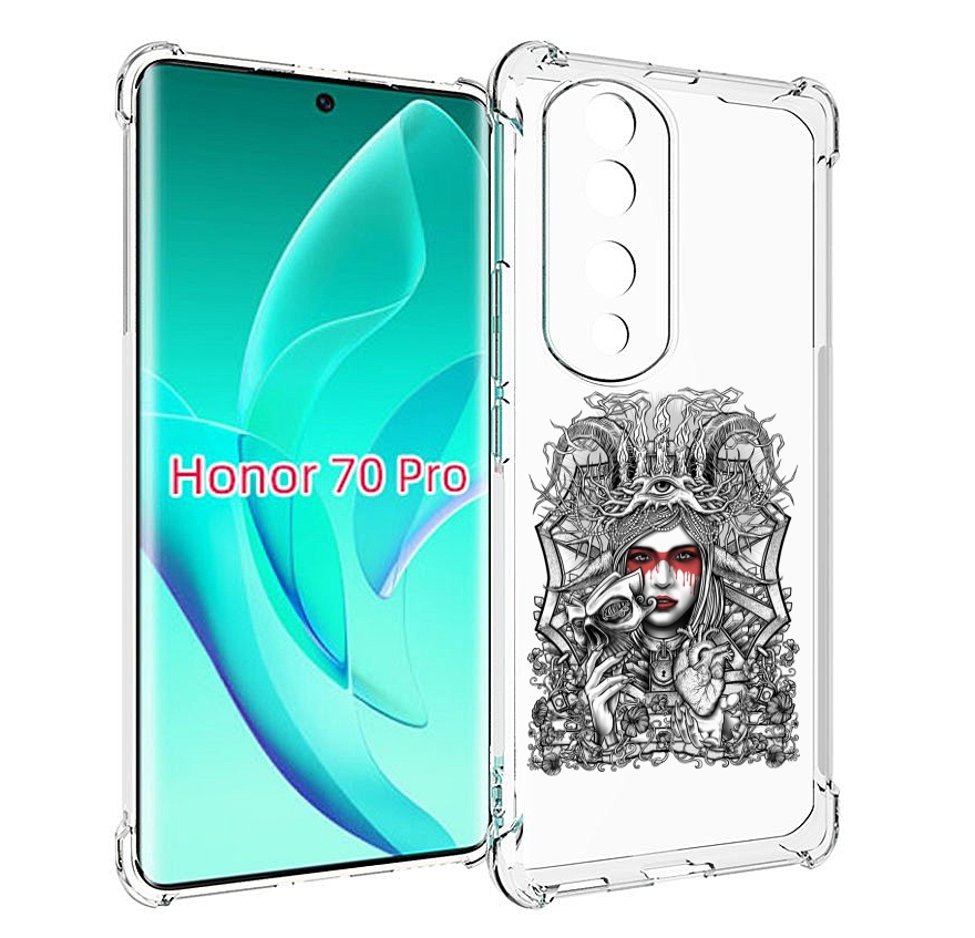 

Чехол MyPads грусная девушка для Honor 70 Pro / 70 Pro Plus, Прозрачный, Tocco