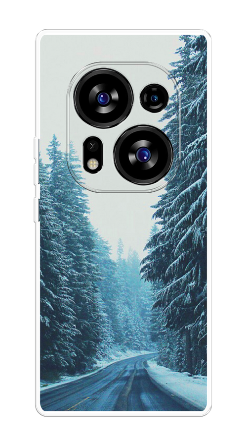 

Чехол на Tecno Phantom X2/X2 Pro "Зима 9", Бежевый;голубой;черный, 303250-2