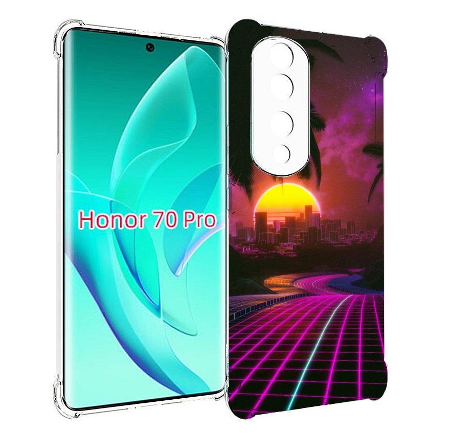 

Чехол MyPads хотлайнмайами 2 для Honor 70 Pro / 70 Pro Plus, Прозрачный, Tocco